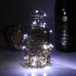 5m de lumire fil de cuivre blanc argent lumire fil de cuivre, 50 leds 3 x piles aa lampe de fe lampe ...