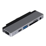 6 en 1 type - c à hdmi / pd / usb3. 0 / audio / sd & tf convertisseur de hub pour ipad pro 6 en 1 type - c à hdmi / pd / usb3. 0 / audio / sd & tf convertisseur de hub pour ipad pro