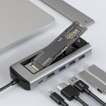 6 - en - 1 type - c / usb - c vers pd + hdmi (4k 30hz) + usb3. 0 x 3 + station d'accueil ssd