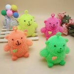 6 pcs bande dessine boule d'vent de lumire assise cheveux cheveux boule flash boule flash stress toys ...