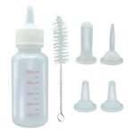 6 pices / ensemble 50ml nouveau - n animal de compagnie doux mamelon lait bouteille ensemble chiot ...