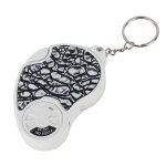 6901a loupe pliante  double objectif 8x 20x avec lampe  led et porte - cls (argent)