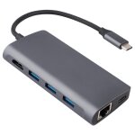 8 en 1 type - c à hdmi + usb 3. 0 x 3 + rj45 + pd + sd / tf adaptateur hub 8 en 1 type - c à hdmi + usb 3. 0 x 3 + rj45 + pd + sd / tf adaptateur hub