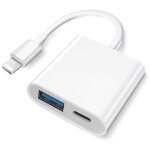 8 broches vers usb2. 0 + 8 broches interface otg sdapter, prise en charge du syst�me ios 13 (mise � niveau) ...