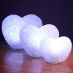 8 cm blanc coeur int�rieur d�coratif led veilleuse romantique 3d amour coeur saint valentin f�te de mariage ...