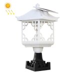 8 led solaire house extérieure apparence lawn jardin décoration light (casquette de colonne blanche) 8 led solaire house extérieure apparence lawn jardin décoration light (casquette de colonne blanche)