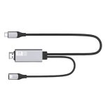 9572pd c�ble adaptateur vid�o usb - c / type - c m�le vers hdmi m�le 4k hd, longueur du c�ble: 1, 8 m ...
