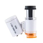 9882(rd) 60x mini microscope optique de détection de billets de banque hd avec lumière led, couleur : ... 9882(rd) 60x mini microscope optique de détection de billets de banque hd avec lumière led, couleur : ...