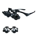 9892g1 loupe d'entretien de type verre binoculaire 10x / 20x avec lumire led
