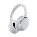 A06 casque antibruit sans fil anc sur l'oreille casque bluetooth (blanc)