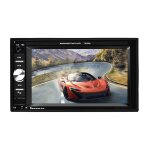 A2115 6. 2 pouces voiture dual din hd mp5 player prise en charge bluetooth / fm / carte de tlphone ...
