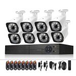 A8b3 / kit systme dvr de surveillance 8ch 1080n et camra bullet hd tanche 720p 1. 0mp, vision nocturne ...