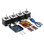 Accessoires d'imprimante 3d cnc v3 + uno r3 version amliore + a4988 driver + kit de moteur de pas