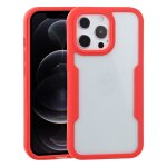 Acrylique + tpu 360 degrs couverture complte cas de protection antichoc pour iphone 13 pro (rouge)