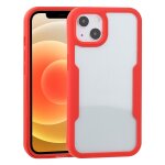Acrylique + tpu 360 degrs couverture complte cas de protection antichoc pour iphone 13 (rouge)
