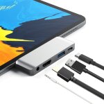 Adaptateur 4 en 1 type - c / usb - c vers hdmi + aux + usb + pd type - c / usb - c hub dock multifonction ...
