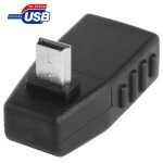 Adaptateur 90 degrs mini usb mle vers usb 2. 0 af