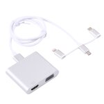 L'adaptateur d'accueil hdtv num�rique 7585d 3 en 1 prend en charge hdmi vga aux et la charge