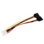 Adaptateur d'alimentation molex vers double sata (material: cu) Adaptateur d'alimentation molex vers double sata (material: cu)