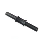 Adaptateur banane 4 mm, c�ble d'extension multim�tre, connecteur droit (noir)