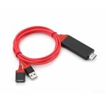 Adaptateur de c�bles hdmi dongle usb m�le + usb femelle vers hdmi m�le 1080p