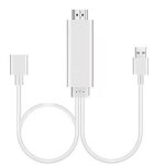Adaptateur de c�bles hdmi dongle usb m�le + usb femelle vers hdmi m�le 1080p