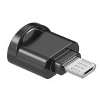 Adaptateur de carte micro usb vers tf mini lecteur de carte tf (noir)