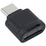 Adaptateur de carte usb - c / type - c vers tf mini lecteur de carte tf (noir)