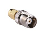 Adaptateur coaxial rf rp - sma mle vers tnc femelle (argent)