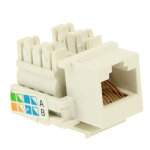 Adaptateur de connecteur de module rj45 cat6 jack de r�seau (qualit� normale) (blanc)
