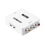 Adaptateur de convertisseur vidéo jsm mini taille hd 1080p hdmi vers av / cvbs Adaptateur de convertisseur vidéo jsm mini taille hd 1080p hdmi vers av / cvbs