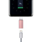 Adaptateur de coque mtallique mle 8 broches vers usb - c / type - c, pour galaxy s8 & s8 + / lg g6 ...