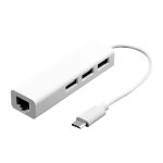 Adaptateur ethernet 100 cm / s de 13 cm usb - c 3. 1 / type - c avec concentrateur usb 2. 0 3 ports, ...