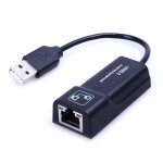 Adaptateur ethernet usb vers rj45 10 / 100 mbps usb carte rseau (noir)