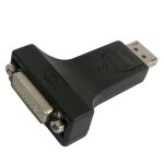 Adaptateur femelle displayport male to dvi (noir)
