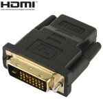 Adaptateur femelle dvi - d 24 + 1 broches m�le vers hdmi 19 broches pour moniteur / hdtv