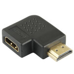 Adaptateur hdmi 19 broches m�le vers hdmi 19 broches femelle avec angle de 90 degr�s (noir)