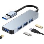 Adaptateur hub 4 en 1 usb vers usb3. 0x4, longueur du cble : 1, 2 m