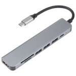 Adaptateur hub de station d'accueil 7 en 1 usb - c / type - c vers usb