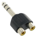 Adaptateur jack stro pour casque rca 6. 35mm vers 2 rca