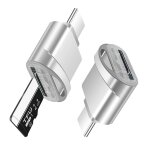 Adaptateur de lecteur usb - c / type - c 3. 1 vers carte micro sd (carte tf) (argent)