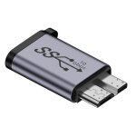 Adaptateur mle micro b de transfert femelle de type c, convertisseur d'interface de botier de disque ...