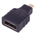 Adaptateur micro hdmi homme vers hdmi femelle (plaqu� or) (noir)
