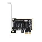 Adaptateur rseau gigabit pci - e rtl8125 rj45 2500mbps carte lan de jeu pci - e 2. 5g