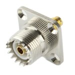 Adaptateur sma femelle vers uhf (argent)