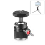 Adaptateur de tête de boule en alliage en alliage d'aluminium puluz 360 panorama avec lock (noir) Adaptateur de tête de boule en alliage en alliage d'aluminium puluz 360 panorama avec lock (noir)
