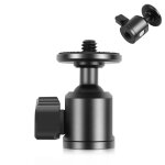 Adaptateur à tête de boule de trépied métallique à vis intérieure de puluz 3 / 8 pouce avec serrure de ... Adaptateur à tête de boule de trépied métallique à vis intérieure de puluz 3 / 8 pouce avec serrure de ...
