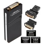 Adaptateur usb 2. 0 vers vga, dvi, hdmi, rsolution: 1920 * 1080 (noir)