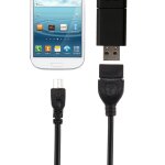 Adaptateur usb a femelle vers micro usb 5 pin male - 10cm