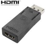 Adaptateur vido femelle displayport male to hdmi (noir)